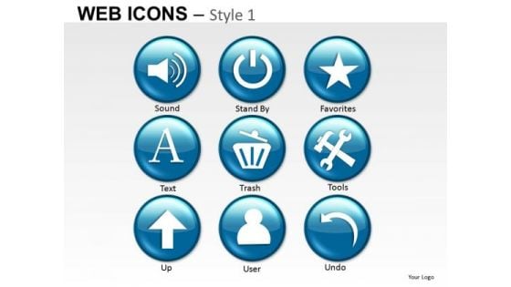 Internet Web Icons PowerPoint Slides And Clipart Graphics