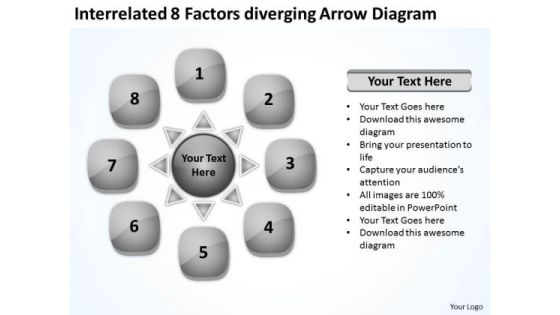 Interrelated 8 Factors Diverging Arrow Diagram Circular Flow Network PowerPoint Slides Interrelated 8 Factors Diverging Arrow Diagram Circular Flow Network PowerPoint Slides