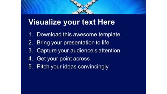 Intersect Strategy Puzzles Leadership PowerPoint Templates And PowerPoint Themes 0612