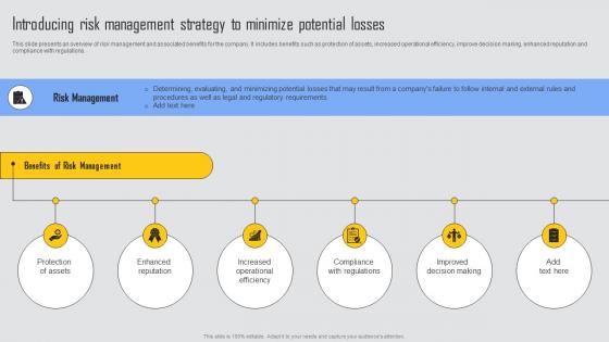 Introducing Risk Management Managing Risks And Establishing Trust Through Efficient Infographics Pdf