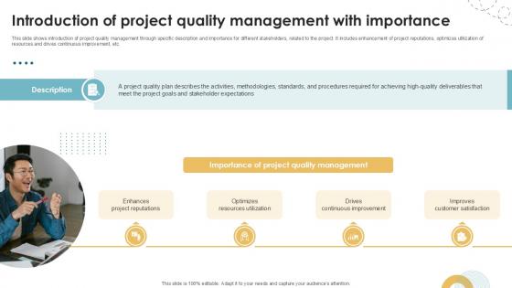 Introduction Of Project Quality Management Executing Quality Ppt Example PM SS V