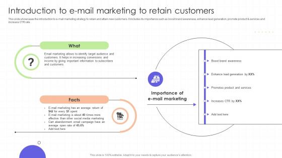 Introduction To E Mail Marketing To Retain Customers Regional Marketing Plan To Boost Sales MKT SS Introduction To E Mail Marketing To Retain Customers Regional Marketing Plan To Boost Sales MKT SS