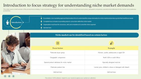 Introduction To Focus Strategy For Understanding Product Techniques And Innovation Pictures PDF