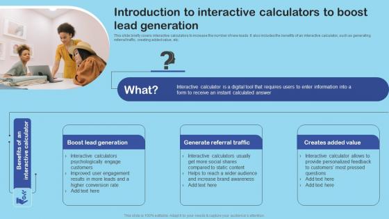 Introduction To Interactive Calculators Enhance Client Engagement With Interactive Advertising Structure Pdf