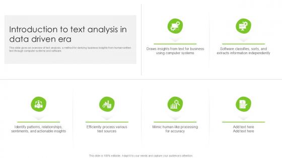 Introduction To Text Analysis In Data Driven Era PPT Powerpoint SS Introduction To Text Analysis In Data Driven Era PPT Powerpoint SS