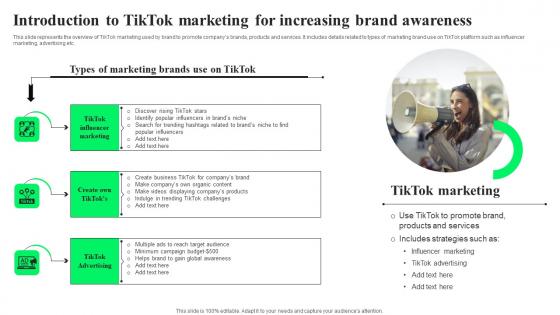 Introduction To TikTok Marketing Increasing TikTok Advertising Strategies To Provide Effective Summary Pdf