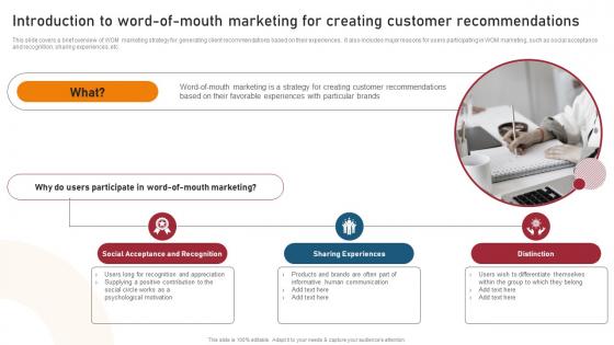 Introduction To Word Of Mouth Marketing Techniques For Generating Brand Awareness Professional Pdf