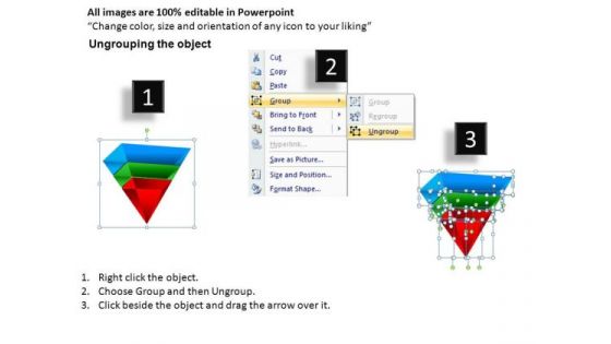 Inverted Pyramids PowerPoint Slides And Ppt Diagrams