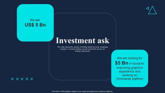 Investment Ask Gaming Company Fund Raising Pitch Deck Elements Pdf