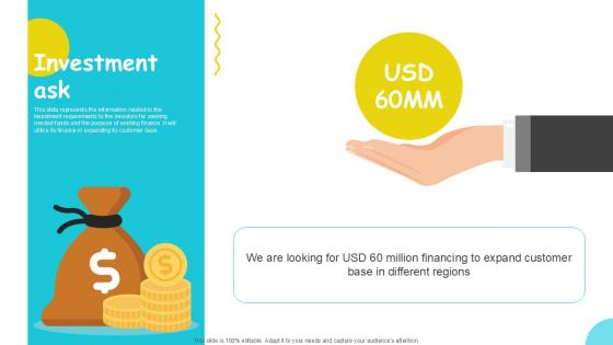 Investment Ask Plant Based Eggs Developing Company Investor PPT Example