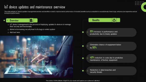 Iot Device Updates And Maintenance Overview Iot Device Management Guidelines Pdf