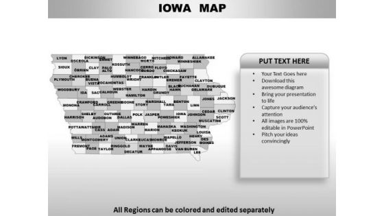 Iowa PowerPoint Maps Iowa PowerPoint Maps