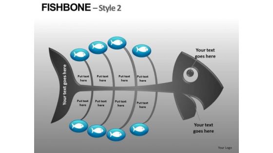 Ishikawa Fishbone Diagram Editable PowerPoint Slides