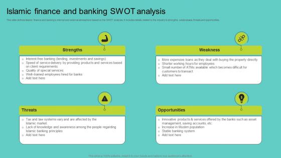 Islamic Finance And Banking Swot Analysis Comprehensive Guide To Islamic Graphics Pdf