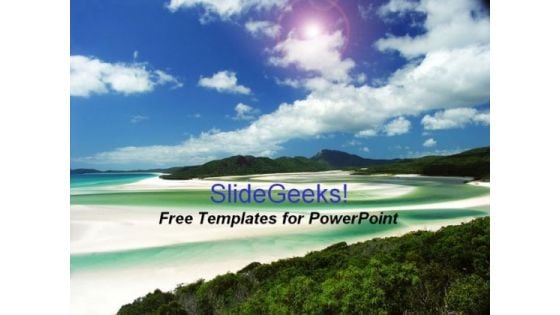 Beach Holidays PowerPoint Template