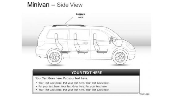 Isolated Green Minivan Side View PowerPoint Slides And Ppt Diagram Templates
