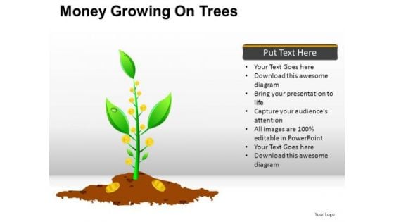 Isolated Money Growing On Trees PowerPoint Slides And Ppt Diagram Templates