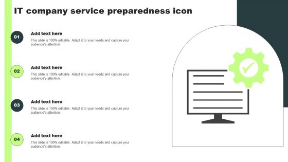 IT Company Service Preparedness Icon Clipart Pdf