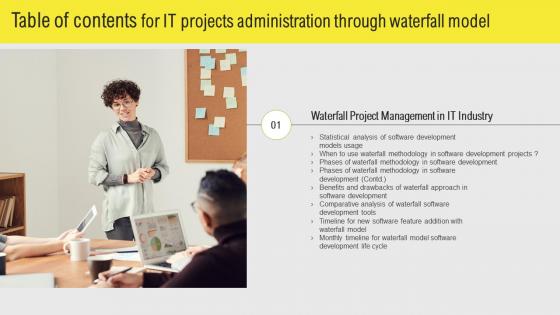 IT Projects Administration Through Waterfall Model Table Of Contents Demonstration Pdf