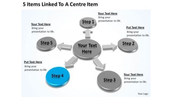 Items Linked To A Centre Ppt Business Plan For Non Profit Organization PowerPoint Templates