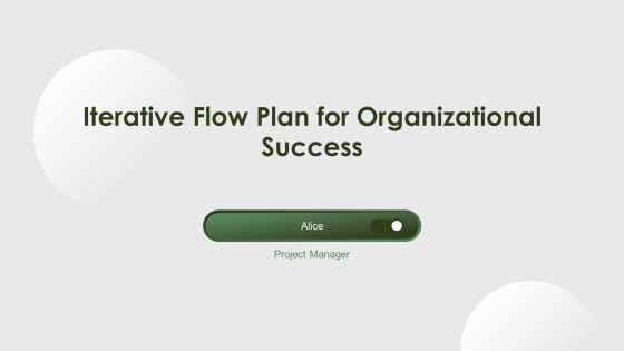 Iterative Flow Plan For Organizational Success PPT Presentation AT