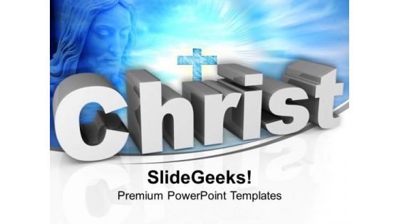 Jesus Christ Cross Christianity PowerPoint Templates Ppt Background For Slides 1112