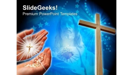 Jesus Cross Christian PowerPoint Templates And PowerPoint Themes 0712