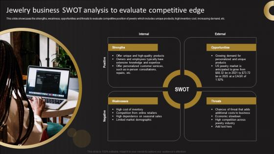 Jewelry Business Swot Analysis To Evaluate Competitive Edge Jewelry Business Plan Professional Pdf