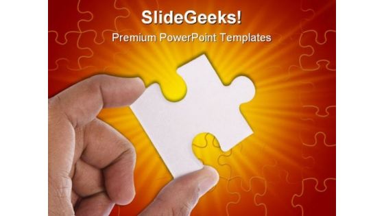 Jigsaw Puzzle Business PowerPoint Templates And PowerPoint Backgrounds 0711