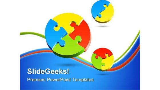 Jigsaw Puzzle Business PowerPoint Themes And PowerPoint Slides 0811