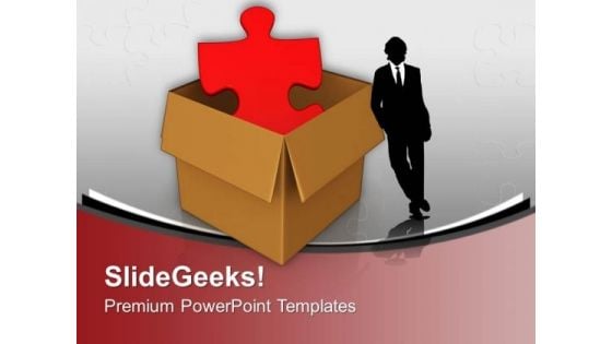 Jigsaw Puzzle In Carton Box Business Concept PowerPoint Templates Ppt Backgrounds For Slides 0313 Jigsaw Puzzle In Carton Box Business Concept PowerPoint Templates Ppt Backgrounds For Slides 0313