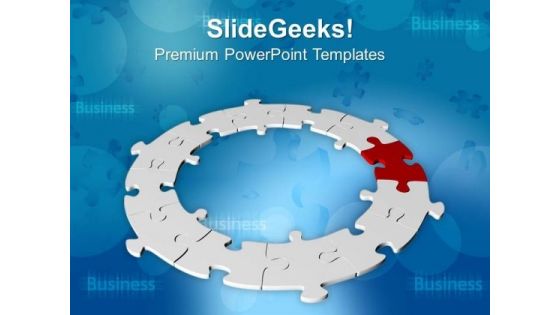 Jigsaw Puzzles Business And Process Circle PowerPoint Templates Ppt Backgrounds For Slides 0513