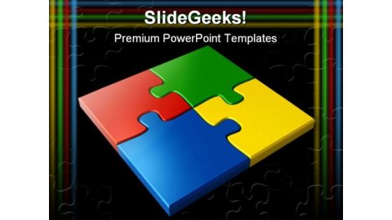 Jigsaw Puzzles Business PowerPoint Themes And PowerPoint Slides 0411