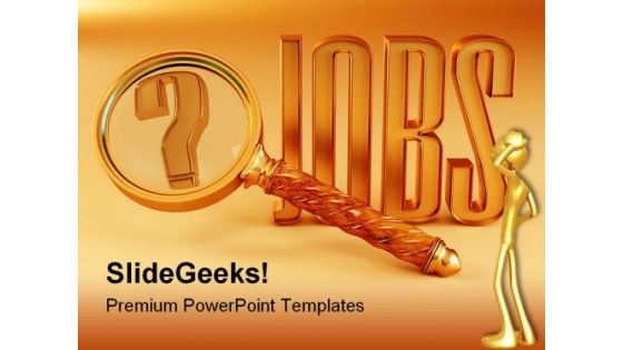 Job Search People PowerPoint Backgrounds And Templates 0111