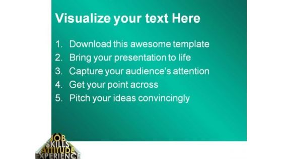 Job Skills Business PowerPoint Themes And PowerPoint Slides 0411