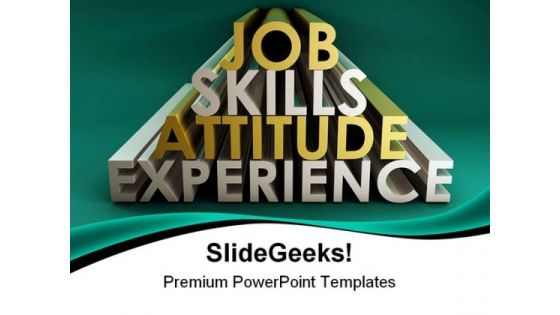 Job Skills Business PowerPoint Themes And PowerPoint Slides 0411