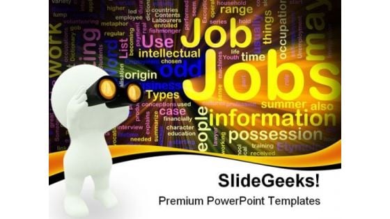 Jobs Search Youth PowerPoint Templates And PowerPoint Backgrounds 0311