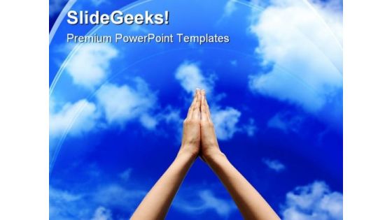 Join Hands For Peace Abstract PowerPoint Templates And PowerPoint Backgrounds 0811