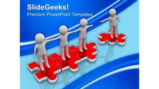 Join Our Community Puzzle Teamwork PowerPoint Templates And PowerPoint Themes 1012