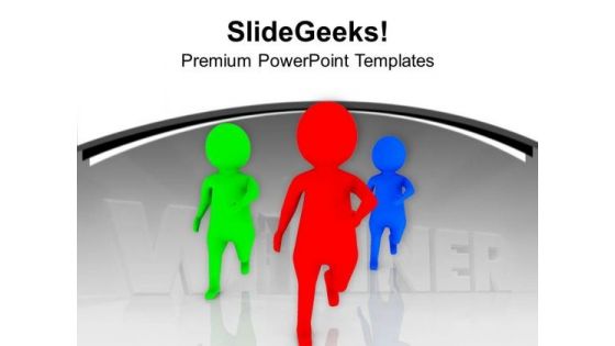 Join The Race Of Business Growth PowerPoint Templates Ppt Backgrounds For Slides 0613