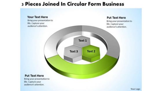 Joined Circular Form Business PowerPoint Theme Plans Software Slides