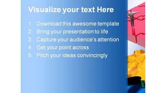 Joining Missing Jigsaw Puzzle Business PowerPoint Themes And PowerPoint Slides 0711
