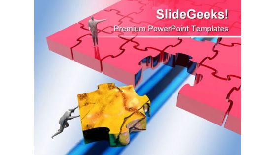 Joining Missing Jigsaw Puzzle Business PowerPoint Themes And PowerPoint Slides 0711 Joining Missing Jigsaw Puzzle Business PowerPoint Themes And PowerPoint Slides 0711