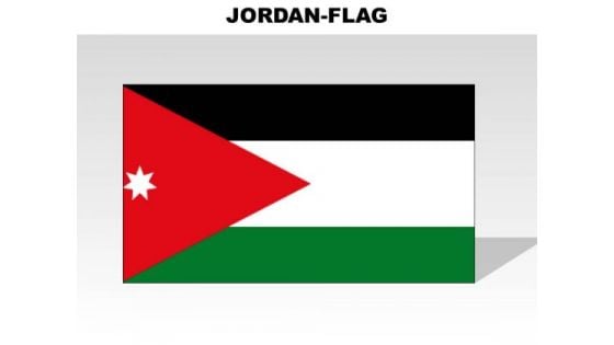 Jordan Country PowerPoint Flags