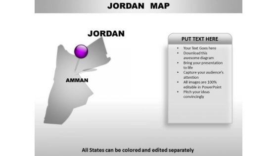 Jordan Country PowerPoint Maps