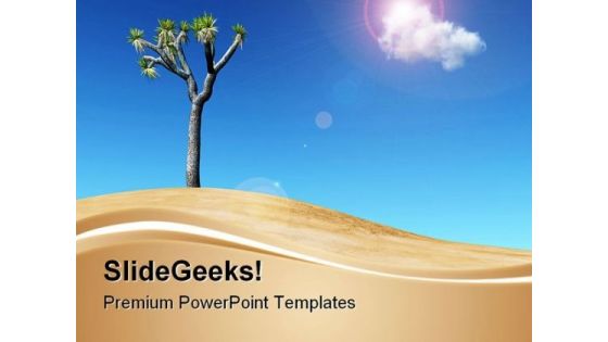 Joshua Tree Nature PowerPoint Templates And PowerPoint Backgrounds 0711