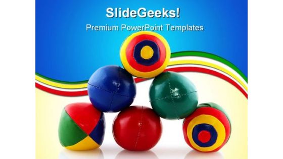 Juggle Balls Shapes PowerPoint Templates And PowerPoint Backgrounds 0411