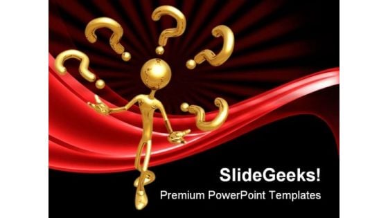 Juggling Questions Business PowerPoint Templates And PowerPoint Backgrounds 0211