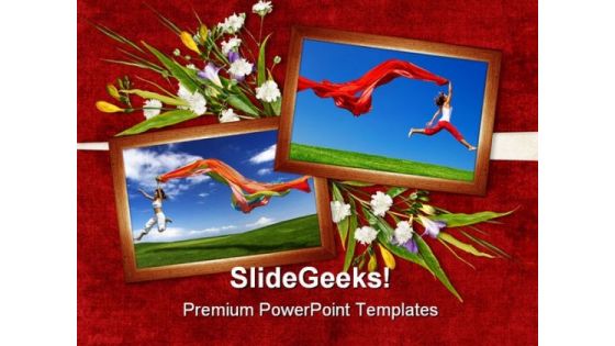 Jump Of Joy Entertainment PowerPoint Themes And PowerPoint Slides 0311