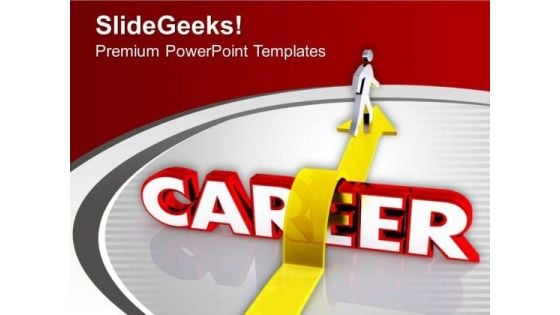 Jump Over And Make Your Career PowerPoint Templates Ppt Backgrounds For Slides 0613